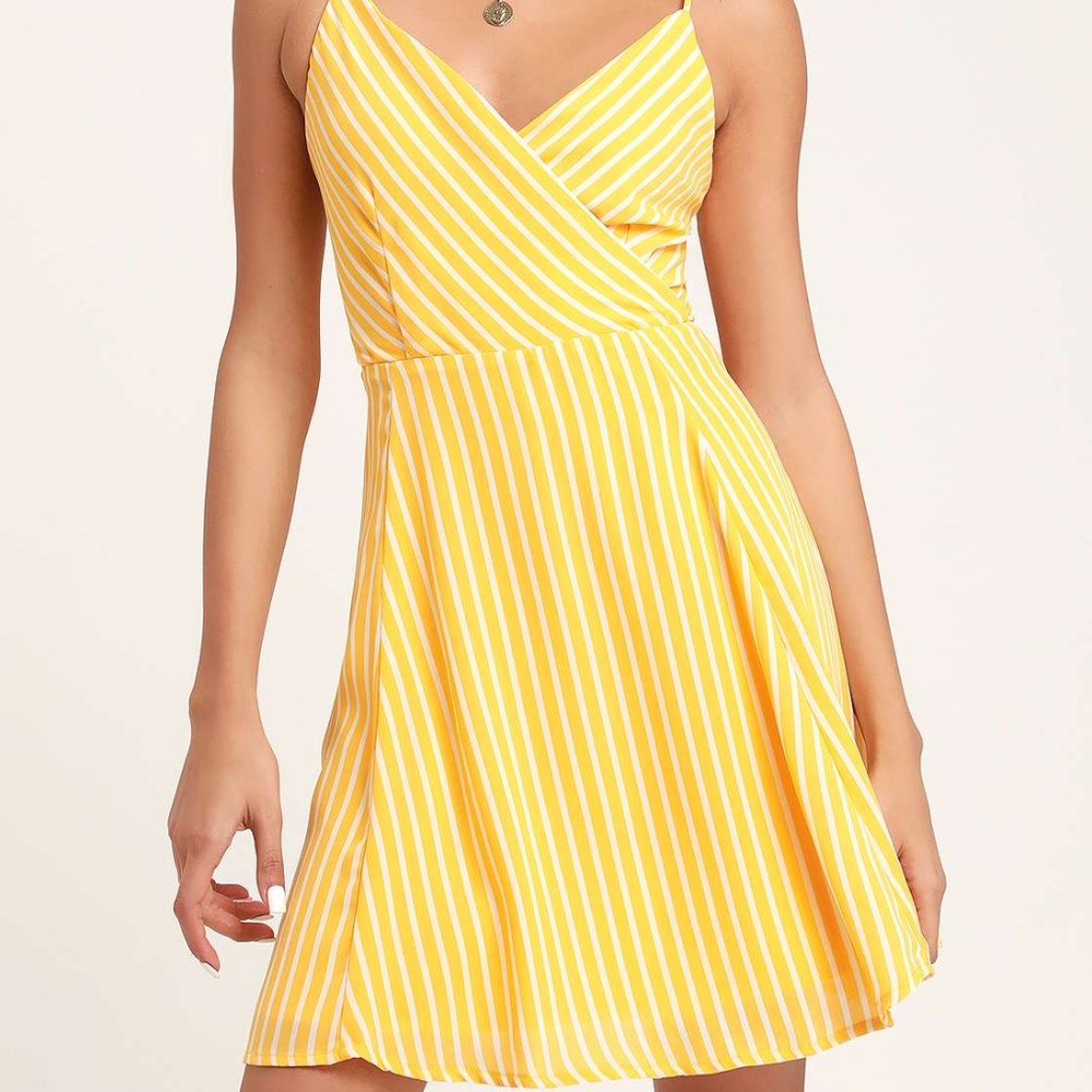 Striped Tie-Back Skater Dress
